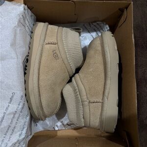 UGG Beige Suede Ankle Boots
